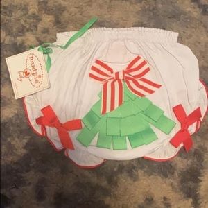 Mud Pie Christmas diaper cover